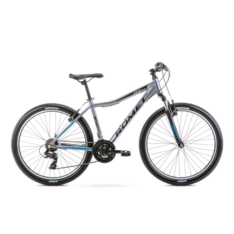 Horský bicykel Romet Rambler 26" R6.0 JR grafitovo-tyrkysový hliníkový 19"